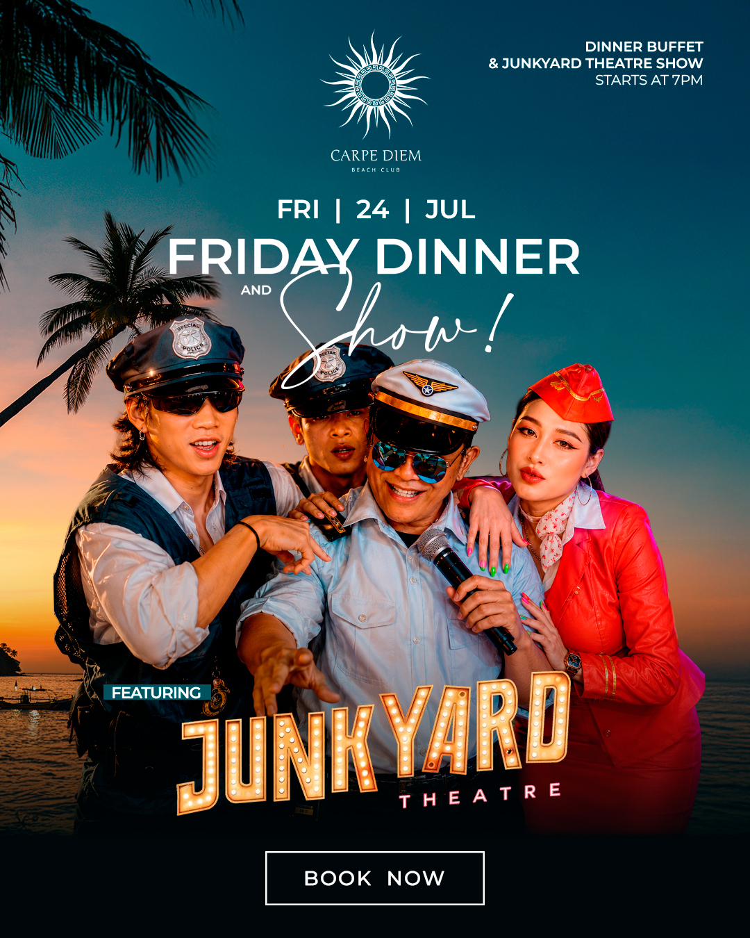 Friday Dinner & Show with Junkyard