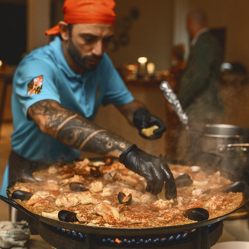 cd-livecookingstation-paella-fridays copia Pizza Garden of Flavors